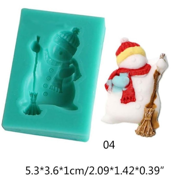 Silikon Mousse Julerelaterede Silikonmaterialeforme Chokoladeform Bagetilbehør Til Bagekage Julefondantforme