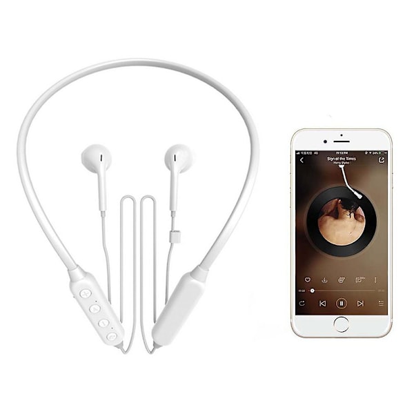 Bluetooth-kuulokkeet Kaulapanta Langattomat Kuulokkeet Korvassa Urheilu Valkoinen White