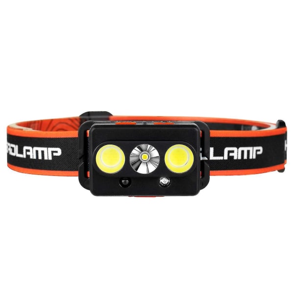 Uppladdningsbar USB LED Pannlampa, Lumen med Vita och Röda Belysningslägen, Kraftfull Vattentät IPX5 Pannlampa för Löpning, Camping, Läsning, DIY, Cykling