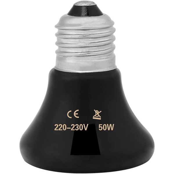 Turtle Heat Bulb 50-100w Keramisk Varmelampe Infrarøde Lamper Varmelampe For Reptiler Og Amfibier (50w)