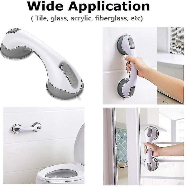 Sikkerhedsgreb til toilettet - Anti-slip støtte, badeværelse, sikkerhed, greb, vakuumsuger, sugekop, håndliste