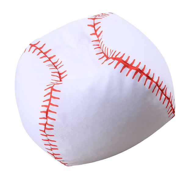 1 stk Kreativ Fyldt Dyr Opbevaring Bean Bag Stol Baseball Stil Opbevaringspose Hvid 43X43CM White 43X43CM