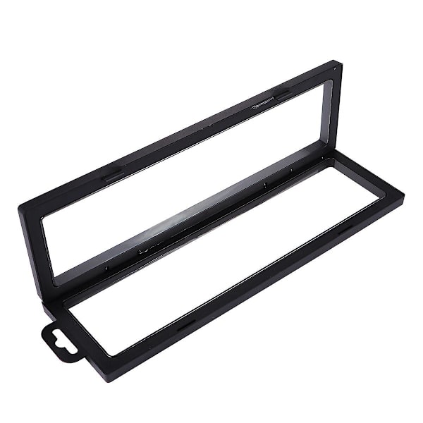 Pe kelluva pidike kirkas näyttökehys koruille pölytiivis jalusta kaulakorulle renkaalle korvakorulle (musta, 300 Black 30X9CM