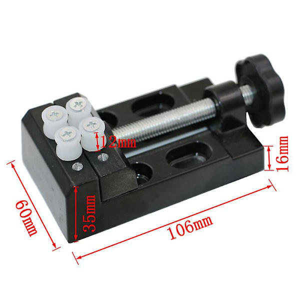Mini Benk Skrustikke Klemme Legering Klemme Valnøtt Clip-on Skrustikke, Oliven Bord Skrustikke For Smykker Nukleær Fiksering Diy Keramikk Verktøy