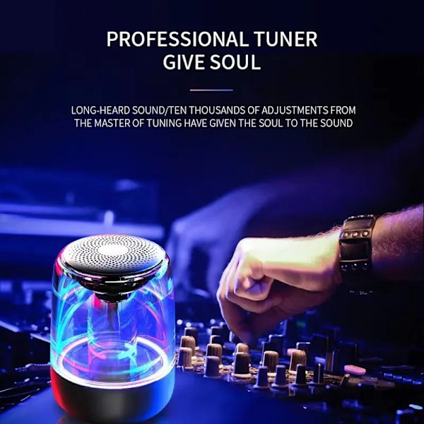 Dubbla Bärbara Bluetooth-högtalare, Trådlös Stereoparbildning, Levande LED-Ljusshow, Hög Ljudstyrka och Kraftfull Bas