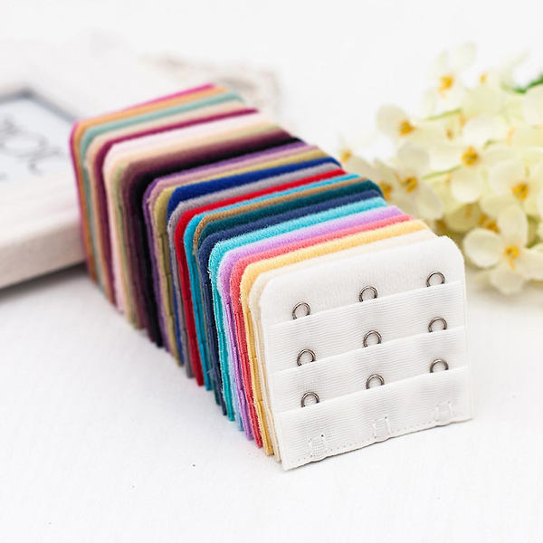 30 kpl Rintaliivinsulkimet Koukut Rintaliivin Sulkimen Hihnan Koukut Rintaliivin Hihnan Laajennuskoukut Rintaliivin Tarvikkeet Satunnainen Väri Random Color 0.3X4.4X5CM