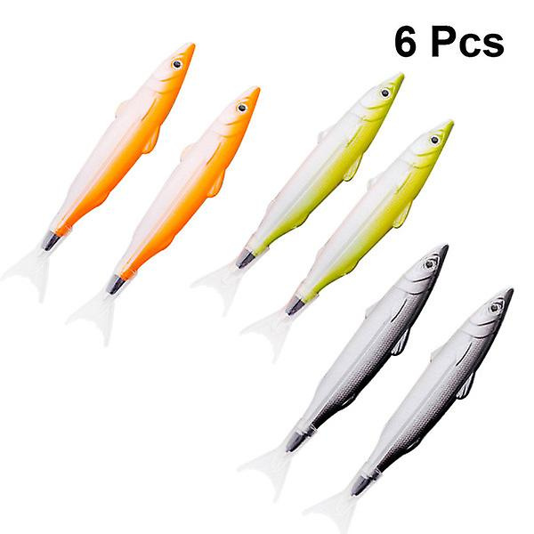 6 st Fiskar Kulspetspennor Clownfisk Penna Haj Penna Set Fisk Penna Utrustning Student Kulspetspennor Stude 14.5X2cm
