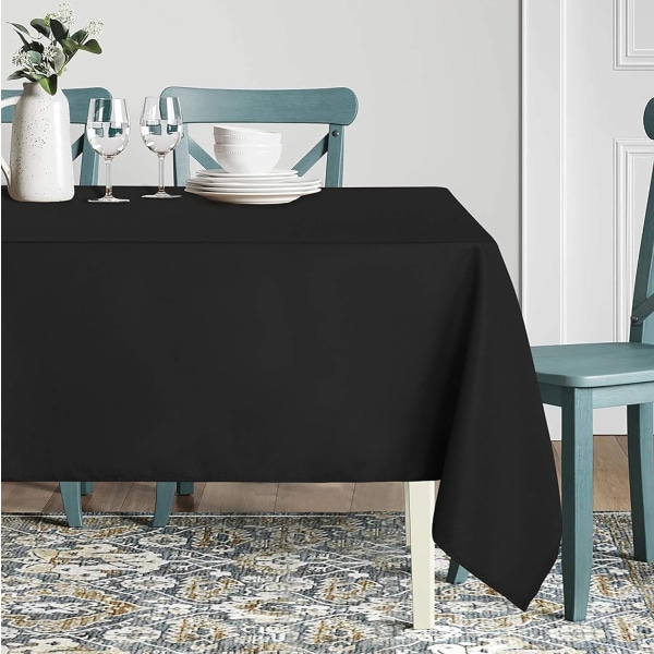 Rektangulært duk, flekk- og krøllbestandig, vaskbar polyester, dekorativt stoffduk for spisebord, B
