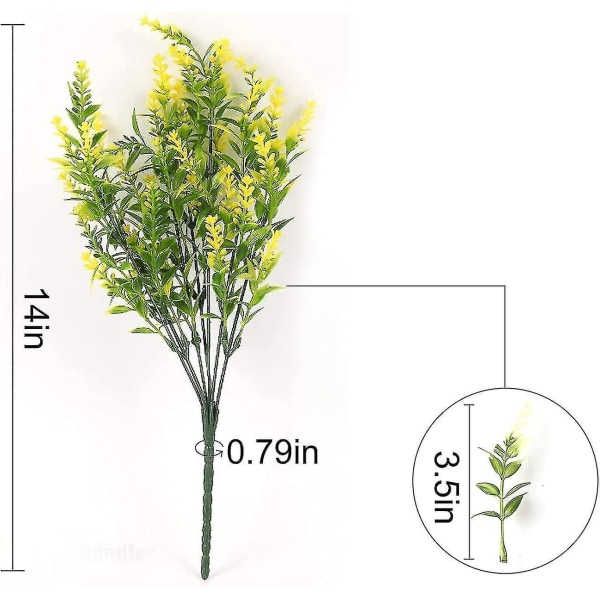 6 stycken konstgjorda blommor, konstgjorda blommor, konstgjord blombukett, dekoration, konstgjorda