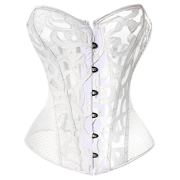 1 Sæt Sort Shapewear Sexy Bustier Korset Polyester Blomster Court Shapewear