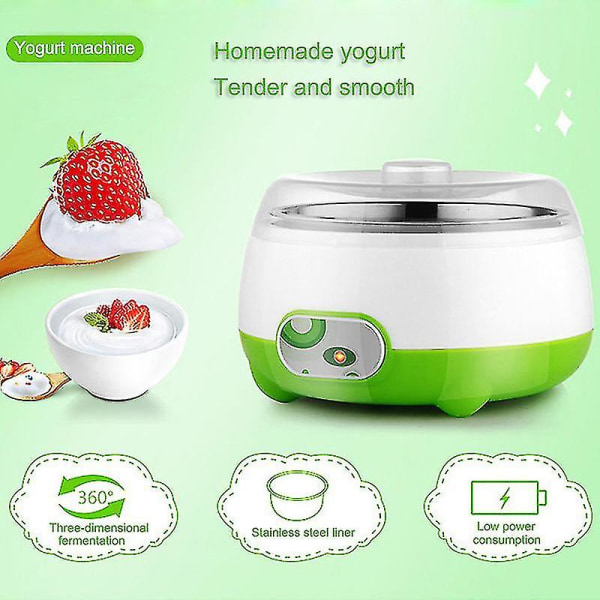 DIY Home Electric Yoghurt Machine Maker Automatisk energisparande mini foder i rostfritt stål