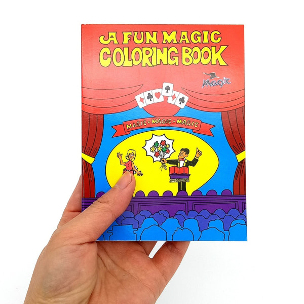 Taikavärityskirja - Magic Magic - Magic rekvisiittakirjat lapsille teini-ikäisille ja aikuisille (pieni -punainen)Lasten magic rekvisiitta
