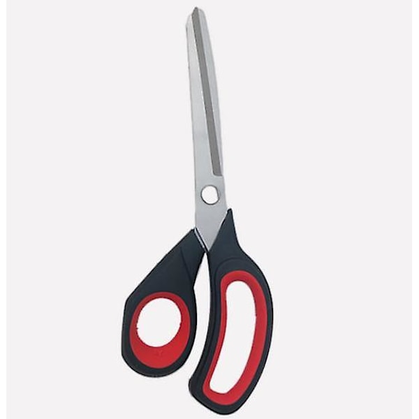 2-pakks Titanium Non-stick Saks, Profesjonelle Rustfrie Stål Komfortable Myke Grep, Allsidig, Rett Kontor Håndverk Saks For DIY (rød/svart)