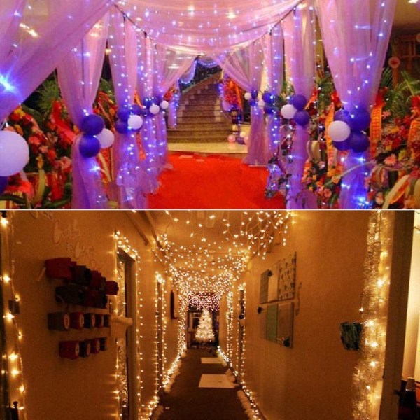 100m 1000 Led Christmas Led String Lights Outdoor Wedding Party Fairy Lights Hääjuhla merkkivalo Monivärinen
