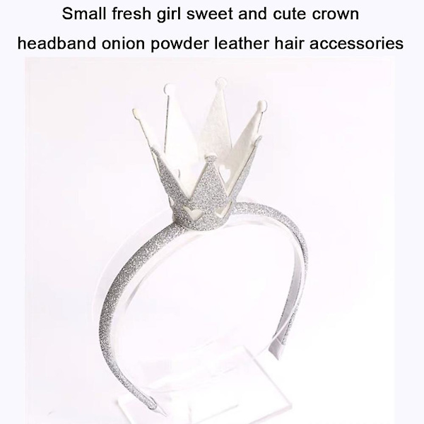 Fairy Girls Kiiltävä Kruunu Päännauha Prinsessa Tyttö Kruunu Päännauha Taaperolle Tytölle Naisille Syntymäpäivä Hääpuku Juhla Hiusten Asusteet Hopea Silver