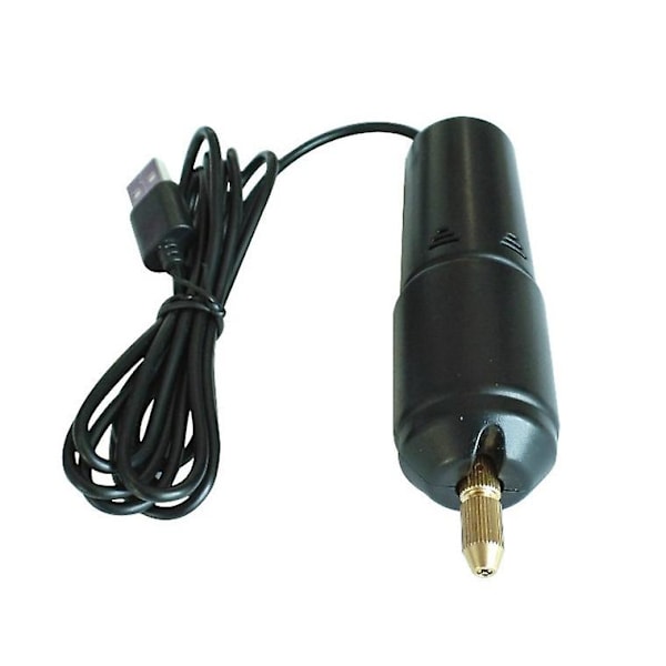 Mini Liten Elektrisk Borrmaskin Portabel Handhållen Micro Usb Borr (1st, Svart)