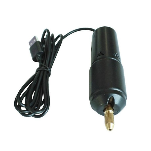 Mini Liten Elektrisk Drill Bærbar Håndholdt Micro Usb Drill (1 stk, Svart)