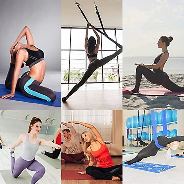 Yogasockor för kvinnor med tå, halkfri silikonhäl, kammat bomullssvettband, halkfri elastisk korsrem för pilates, balett, fitness, dans