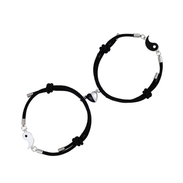 Sjarmbånd Magnetisk Regnbue Armbånd Mor Datter Armbånd Personlig Magnetisk Sjarmbånd Black 30x1cm