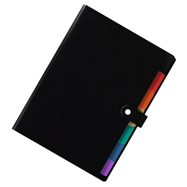 Expanderbar Filmapp med Dragspel, Mapp för Dokument, Dokumentmapp, Svart 32,5X24CM Black 32.5X24CM
