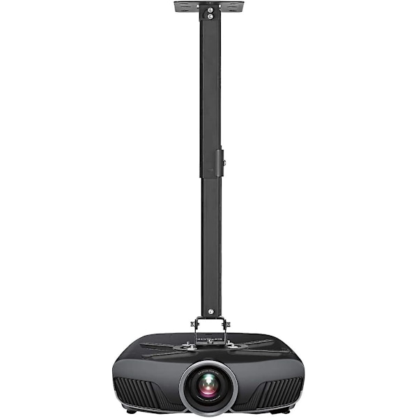 Universal Projektor Takfeste Brakett Passer Flat Eller Skrå Tak Høydejusterbar Med Utvidbar Lengde For LCD/DLP Projektorer Svart Pr05b