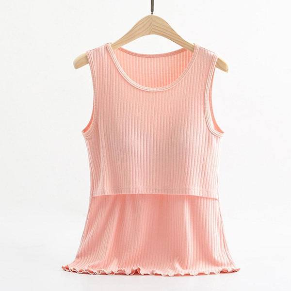 Amningslinne Amningskamisol Amningsjacka Gravidkläder Kvinnlig Amningsväst Mater Pink XL