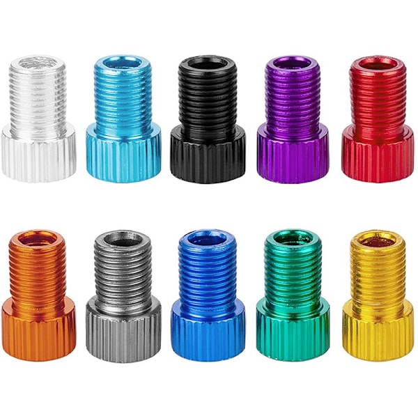 Ventiladapter, Konverter til Adapter for Sykkel, Pump Opp Dekk Ved Hjelp av Standardpumpe eller Luftkompressor (10 STK)