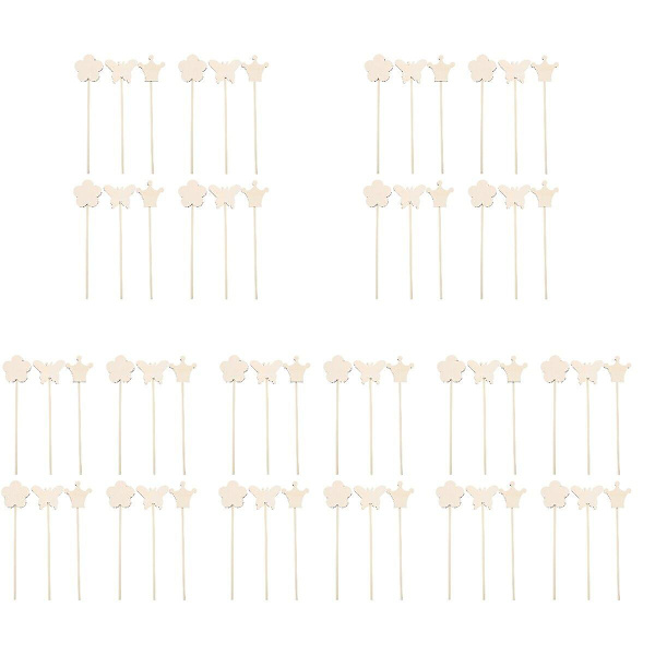 60 kpl Taianomaisia Taikasauvoja Lapsille Keijutaikasauvoja Tytöille Lapsille Puutaikasauva Lelut 60 kpl 34x8cm 60 pcs 34x8cm