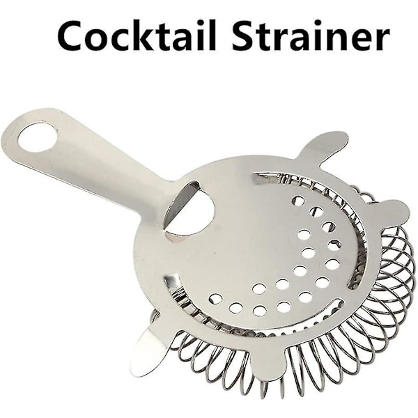 Cocktail Si af rustfrit stål Mixer Værktøj Fire Hjørne Isseparator