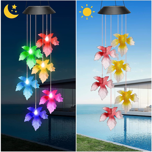 Mors Dag Present Till Mamma, Mors Dag Present Till Fru, Vindspel Lönnlöv Sollampa Utomhus Till Frufödelsedagspresent Alla Hjärtans Dag Present Till Utomhus