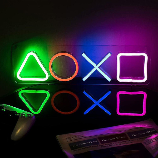 Gaming Neon Lights-skyltar USB driven för spelrum, bardekoration