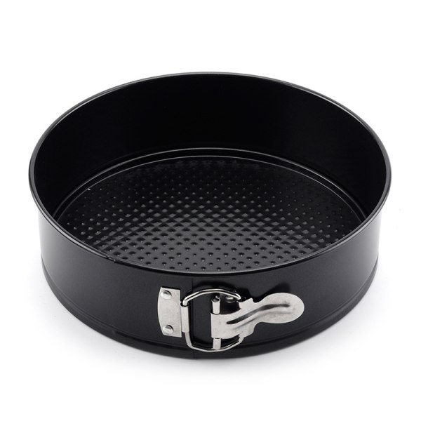 Springform Bagerspand, Non-Stick Dessertform, Cheesecakeform med Aftagelig Bund, Springform Form til Bagning, Lækagesikker Tærteform - 7'' (Sort)