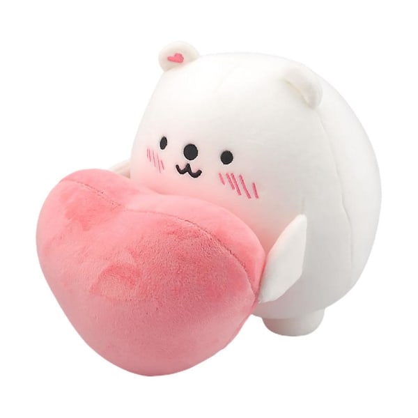 Plush Tegneserie Isbjørn Stoffdyr Leke Barn Bursdagsgave Leke Hvit 20CM White 20CM