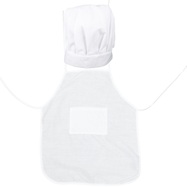 1 Set Pojkbakningsförkläde Kockkostym Förkläde Karriärrollspel Hatt Matlagningsspel 42X36CM 42X36CM