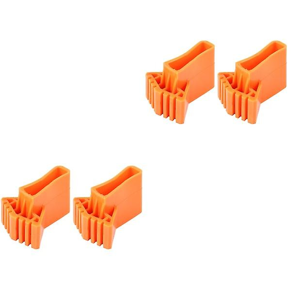 6 st Fällbara Stege Fot Skyddande Överdrag Praktiska Stege Ben Halkskydd 4 st 9X6.5X2CM 4 pcs 9X6.5X2CM