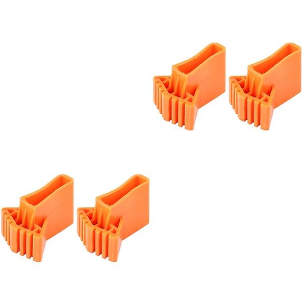 6 stk. Foldbare Stigeskridt Beskyttelsesdæksler Praktiske Stigeskridt Anti-slip Dæksler 4 stk. 9X6.5X2CM 4 pcs 9X6.5X2CM