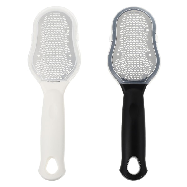 2 stk Rustfritt Stål Fot Rasp Med Lopp Callus Remover Pedikyr Fot Rasp Assortert Farge 23x7cm Assorted Color 23x7cm