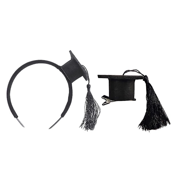 2 st Snygga Huvudbonader Huvudbonad Set Hårband Lättvikts Hårprydnader Svart 13X11.5X3.5CM Black 13X11.5X3.5CM