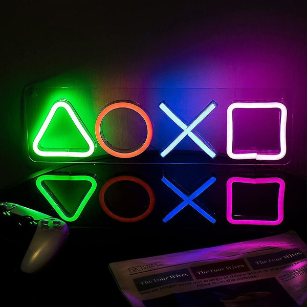 Spel Neon-skylt USB-driven Spelrum, Bar Dekoration