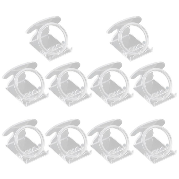 10 kpl Selkeä Ranneke Bangle Sylinteri Pidike Selkeä Rannekoru Järjestäjä Rannekoru Säilytysteline Rannekoru Teli Transparentti 4.5 * 6 * 5.5cm Transparent 4.5*6*5.5cm