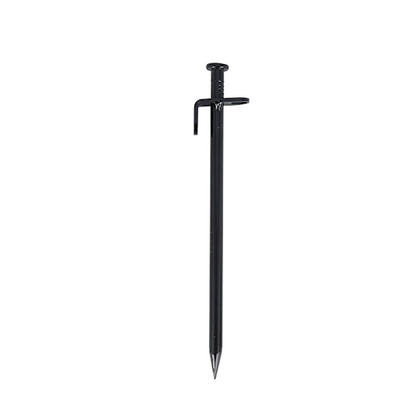 Campingpinner 10 stk Telttømmer Heavy Duty Svart Stål Metall Campingpinner Plugger Jordspiker Utendørs