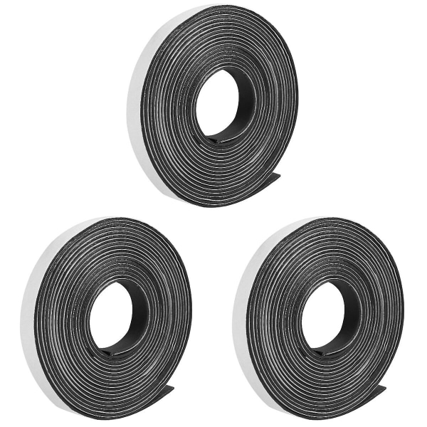 3 st Graphite Tätningslist Eldbeständig Ljudisolerande Stötdämpande List För Dörr Fönster 3 st 500X1.5CM 3pcs 500X1.5CM