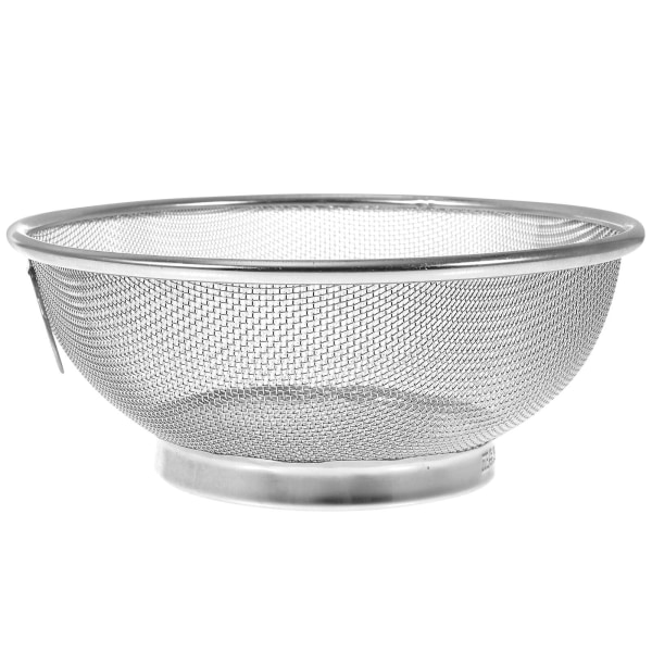 Rustfrit Stål Mesh Si Strainer Kurv Dræn Fin Mesh Si Risvask Skål Sølv 18X7 Silver 18X7.5CM
