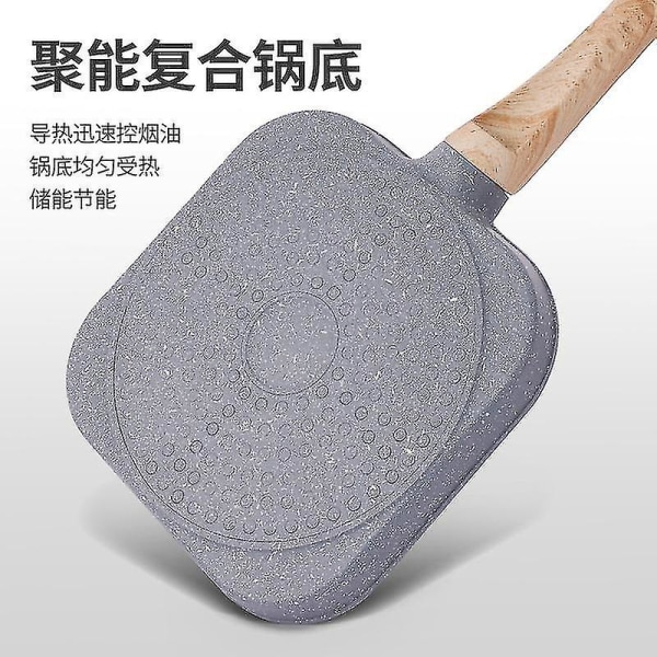 2hole Frying Pot Thickened Omelet Pan Nonstick Frying Pan Skillet Egg Pancake Steak Pan Cooking Egg Ham Pans Breakfast Maker