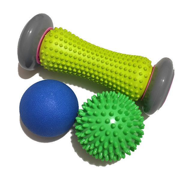 Massageboll, Djupvävnadsmassageboll Fotmassagerulle Taggig Boll Fotvärkssmärtslindring Massager Lindra Plantar Fasciit och Hälbågsfotvärk