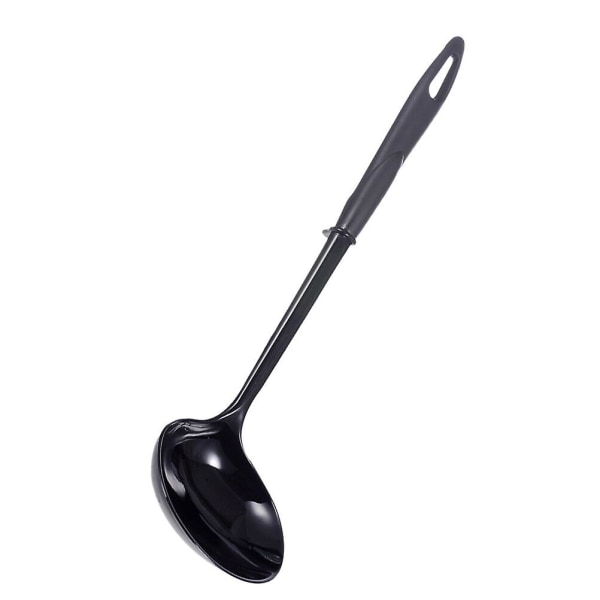Långskaftad Soppslev, Icke-klibbig Serveringssked, Värmebeständig Kockredskap för Hemmet och Restaurangen (storlek L) Svart 30X9CM Black 30X9CM