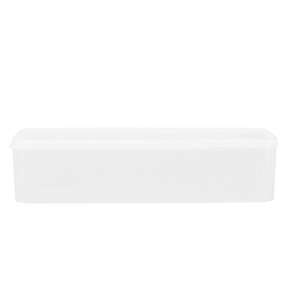 2 stk Kjøleskap Skuffe Matbokser Kjøleskap Oppbevaringsbeholder Nuddelbeholder Dumpling Oppbevaringsboks White 30.5x8.5cm