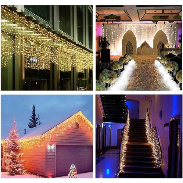 15 x 20 LED-ljusslingor Varmvit, 2m Korkremsa Ljus för DIY Heminredning Bröllop Fest