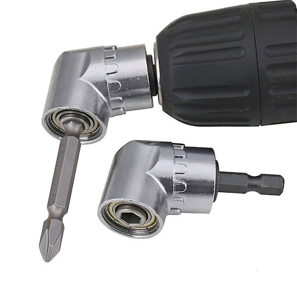 Skruvmejsel Adapterhållare 105 Grader Rät Vinkel Borr & Skruvmejsel Adapter Vinkelhuvud För 1/4' Hex Skruvmejsel Tillbehör, 6.35mm