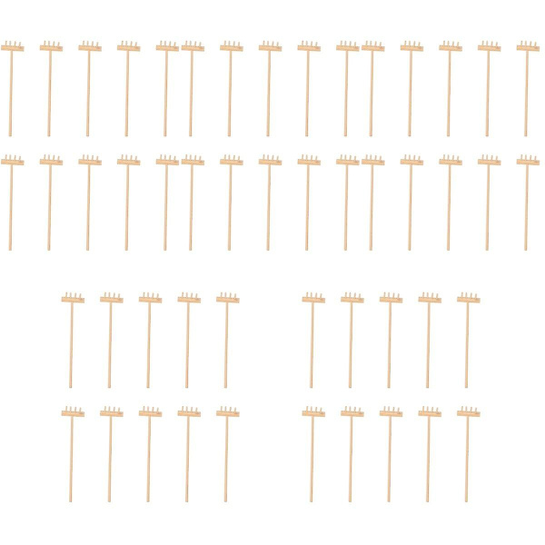 50 stk Unike Zen Hage Rake Slitesterk Bambus Te Kunst Hage Sandkasse Verktøy 50 stk 14X3.5CM 50 pcs 14X3.5CM
